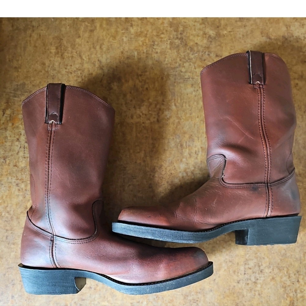 Long Haul Leather Boots Size 10.5M - Picture 7 of 10